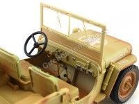 Cochesdemetal.es 1943 Jeep Willys Casablanca Arena del Desierto Sucio 1:18 Triple-9 1800140A