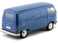 Cochesdemetal.es 1963 Volkswagen T1 Microbus Panel Van Azul 1:18 Welly 18053