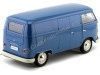 Cochesdemetal.es 1963 Volkswagen T1 Microbus Panel Van Azul 1:18 Welly 18053