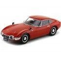 Cochesdemetal.es 1967 Toyota 2000 GT Rojo 1:18 Triple-9 1800184