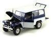 Cochesdemetal.es 1955 Jeep Willys Station Wagon Azul-Blanco 1:18 Lucky Diecast 92858