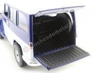 Cochesdemetal.es 1955 Jeep Willys Station Wagon Azul-Blanco 1:18 Lucky Diecast 92858