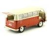 Cochesdemetal.es 1963 Volkswagen T1 Classical Microbus Rojo/Blanco 1:18 Welly 18054