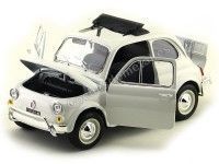 Cochesdemetal.es 1968 Fiat 500 L Blanco 1:16 Bburago 12035