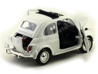 Cochesdemetal.es 1968 Fiat 500 L Blanco 1:16 Bburago 12035