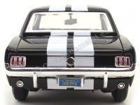 Cochesdemetal.es 1964 Ford Mustang 1-2 Coupe Negro/Blanco 1:18 Motor Max 73164