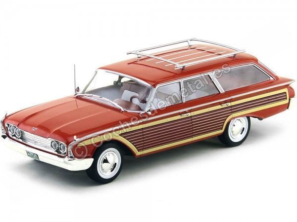 Cochesdemetal.es 1960 Ford Country Squire Rojo 1:18 MC Group 18074