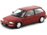 Cochesdemetal.es 1990 Honda Civic EF9 SiR VTEC Rojo 1:18 Triple-9 1800105