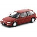 Cochesdemetal.es 1990 Honda Civic EF9 SiR VTEC Rojo 1:18 Triple-9 1800105