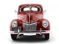 Cochesdemetal.es 1939 Ford Deluxe Tudor Coupé Rojo Metalizado 1:18 Maisto 31180