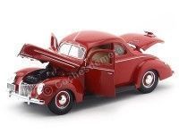 Cochesdemetal.es 1939 Ford Deluxe Tudor Coupé Rojo Metalizado 1:18 Maisto 31180