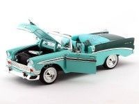 Cochesdemetal.es 1956 Chevrolet Bel Air Open Convertible Verde 1:18 Lucky Diecast 92128