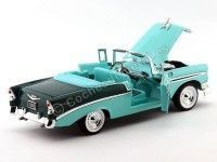 Cochesdemetal.es 1956 Chevrolet Bel Air Open Convertible Verde 1:18 Lucky Diecast 92128