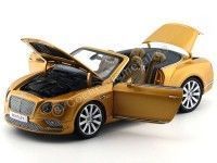 Cochesdemetal.es 2016 Bentley Continental GT Convertible Sunburst Gold 1:18 Paragon Models 98232