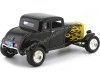 Cochesdemetal.es 1932 Ford Five-Window Coupe Negro con Llamas Amarillas 1:18 Motor Max 73171