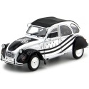 Cochesdemetal.es 1978 Citroen 2CV6 BZH Negro/Blanco 1:18 Solido S1850018