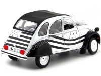 Cochesdemetal.es 1978 Citroen 2CV6 BZH Negro/Blanco 1:18 Solido S1850018