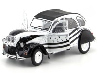 Cochesdemetal.es 1978 Citroen 2CV6 BZH Negro/Blanco 1:18 Solido S1850018