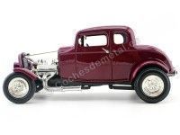 Cochesdemetal.es 1932 Ford Hot Rod 5-Window Coupe Violeta 1:18 Motor Max 73172