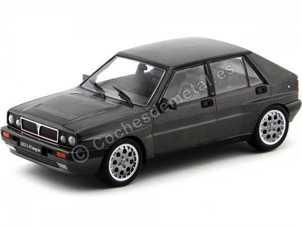 Cochesdemetal.es 1989 Lancia Delta HF Integrale 16V Gris Oscuro 1:18 Triple-9 1800172