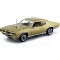 Cochesdemetal.es 1969 Pontiac GTO Hardtop Metallic Gold 1:18 Auto World AMM1081