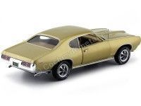 Cochesdemetal.es 1969 Pontiac GTO Hardtop Metallic Gold 1:18 Auto World AMM1081