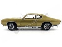 Cochesdemetal.es 1969 Pontiac GTO Hardtop Metallic Gold 1:18 Auto World AMM1081