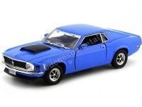 Cochesdemetal.es 1970 Ford Mustang Boss 429 Blue 1:18 Motor Max 73154