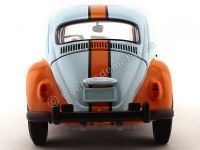 Cochesdemetal.es 1973 Volkswagen Beetle "Gulf Oil" Blue-Orange 1:18 Greenlight 12994