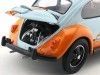 Cochesdemetal.es 1973 Volkswagen Beetle "Gulf Oil" Blue-Orange 1:18 Greenlight 12994