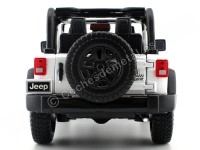 Cochesdemetal.es 2014 Jeep Willys Wrangler 3.6L Open Top Blanco 1:18 Maisto 31610