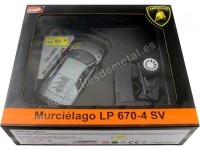 Cochesdemetal.es 2013 Lamborghini Murcielago LP 670-4 SV Gris Radio Control 1:24 MZ Models 25018