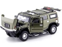 Cochesdemetal.es 2003 Hummer H2 SUV Verde Metalizado Radio Control 1:24 MZ Models 25020