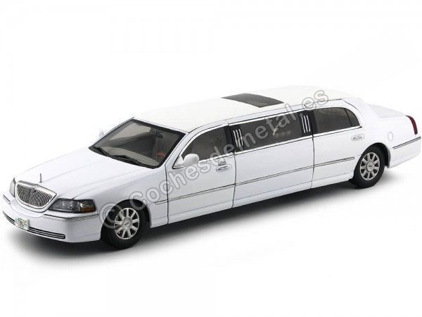 Cochesdemetal.es 2003 Lincoln Twon Car Limousine Vibrant White 1:18 Sun Star 4201