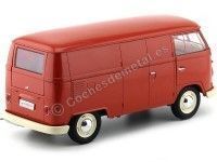 Cochesdemetal.es 1963 Volkswagen T1 Microbus Panel Van Rojo 1:18 Welly 18053