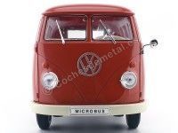 Cochesdemetal.es 1963 Volkswagen T1 Microbus Panel Van Rojo 1:18 Welly 18053