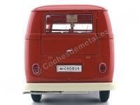 Cochesdemetal.es 1963 Volkswagen T1 Microbus Panel Van Rojo 1:18 Welly 18053