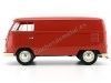 Cochesdemetal.es 1963 Volkswagen T1 Microbus Panel Van Rojo 1:18 Welly 18053