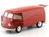 Cochesdemetal.es 1963 Volkswagen T1 Microbus Panel Van Rojo 1:18 Welly 18053