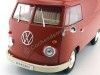 Cochesdemetal.es 1963 Volkswagen T1 Microbus Panel Van Rojo 1:18 Welly 18053