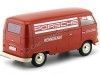 Cochesdemetal.es 1963 Volkswagen T1 Microbus Panel Van "Servicio Porsche" Rojo 1:18 Welly 18053