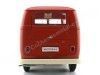 Cochesdemetal.es 1963 Volkswagen T1 Microbus Panel Van "Servicio Porsche" Rojo 1:18 Welly 18053