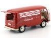 Cochesdemetal.es 1963 Volkswagen T1 Microbus Panel Van "Servicio Porsche" Rojo 1:18 Welly 18053