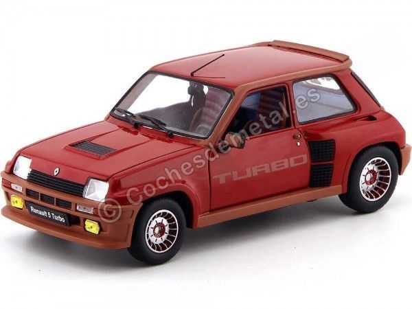 Cochesdemetal.es 1982 Renault R5 Turbo 1 Rojo Granada 1:18 Solido S1801302