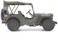 Cochesdemetal.es 1941 Jeep Willys 1-4 Ton Army Truck Cerrado Verde Caqui 1:18 Welly 18055H