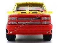 Cochesdemetal.es 1997 Chevrolet C-2500 Crew Cab Silverado "Kill Bill Pussy Wagon" 1:18 Greenlight 19015