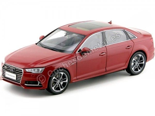 Cochesdemetal.es 2017 Audi A4L TFSI Sline Red 1:18 Dealer Edition FAW1005R