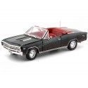 Cochesdemetal.es 1967 Chevrolet Chevelle SS Convertible Tuxedo Black 1:18 Auto World AMM1048