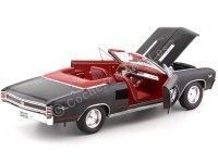 Cochesdemetal.es 1967 Chevrolet Chevelle SS Convertible Tuxedo Black 1:18 Auto World AMM1048