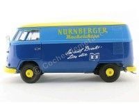 Cochesdemetal.es 1973 Volkswagen T1 Nurnberger Nachcichten Blue-Yellow 1:18 Schuco 450027900